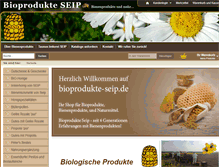 Tablet Screenshot of bioprodukte-seip.de